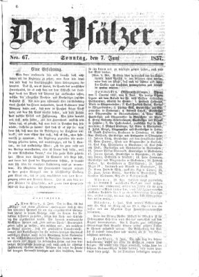 Pfälzer Sonntag 7. Juni 1857