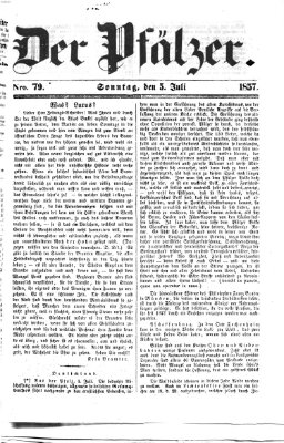 Pfälzer Sonntag 5. Juli 1857