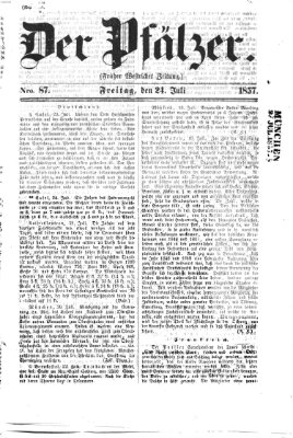 Pfälzer Freitag 24. Juli 1857