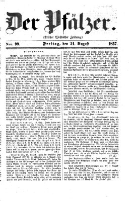 Pfälzer Freitag 21. August 1857