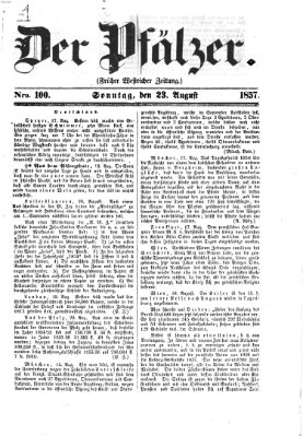 Pfälzer Sonntag 23. August 1857