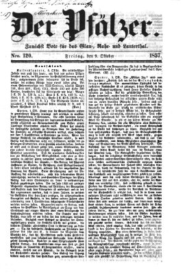 Pfälzer Freitag 9. Oktober 1857