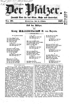 Pfälzer Sonntag 11. Oktober 1857