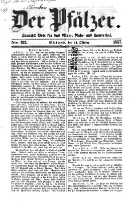 Pfälzer Mittwoch 14. Oktober 1857