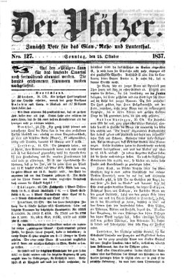 Pfälzer Sonntag 25. Oktober 1857