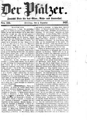 Pfälzer Freitag 4. Dezember 1857