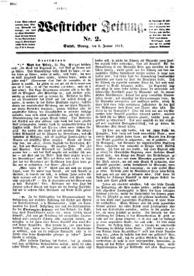 Westricher Zeitung Montag 5. Januar 1857