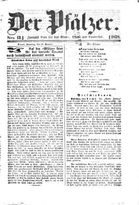 Pfälzer Sonntag 31. Januar 1858