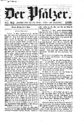 Pfälzer Freitag 9. April 1858