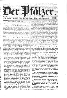 Pfälzer Freitag 16. April 1858