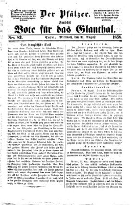 Pfälzer Dienstag 31. August 1858