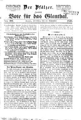 Pfälzer Freitag 12. November 1858