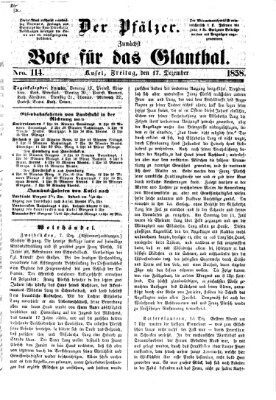 Pfälzer Freitag 17. Dezember 1858