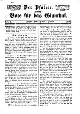 Pfälzer Freitag 7. Januar 1859