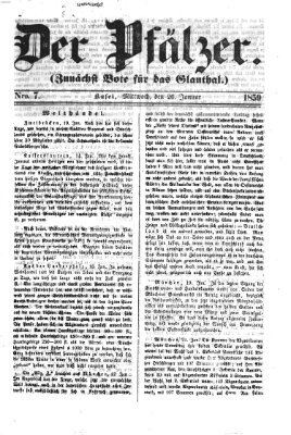 Pfälzer Mittwoch 26. Januar 1859