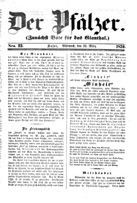 Pfälzer Mittwoch 23. März 1859