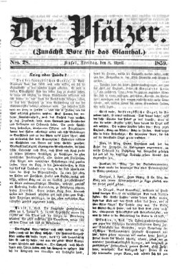 Pfälzer Freitag 8. April 1859