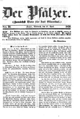 Pfälzer Mittwoch 27. April 1859