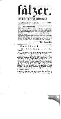 Pfälzer Mittwoch 22. Juni 1859