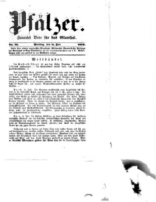 Pfälzer Dienstag 12. Juli 1859