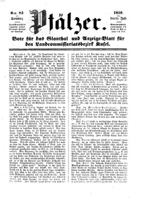 Pfälzer Sonntag 31. Juli 1859