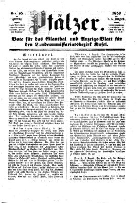 Pfälzer Freitag 5. August 1859