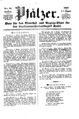 Pfälzer Sonntag 7. August 1859