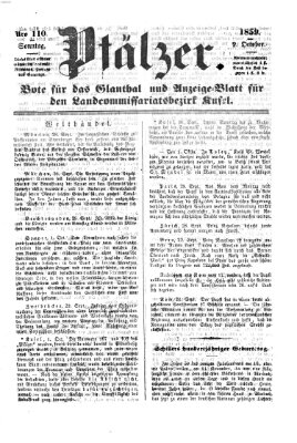 Pfälzer Sonntag 2. Oktober 1859