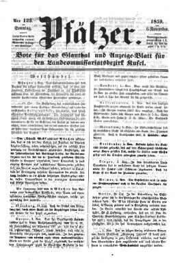 Pfälzer Sonntag 6. November 1859