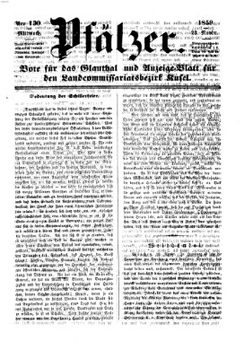 Pfälzer Mittwoch 23. November 1859