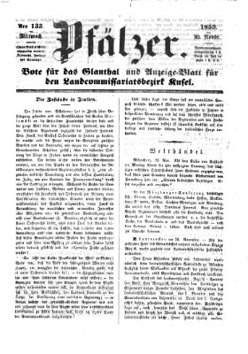 Pfälzer Mittwoch 30. November 1859