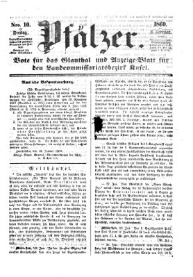 Pfälzer Freitag 3. Februar 1860