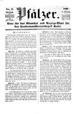 Pfälzer Mittwoch 8. Februar 1860