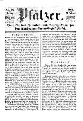 Pfälzer Freitag 24. Februar 1860