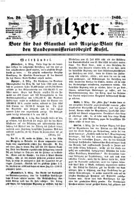 Pfälzer Freitag 9. März 1860