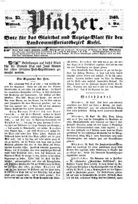 Pfälzer Mittwoch 2. Mai 1860