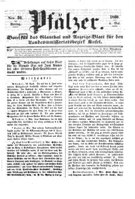 Pfälzer Freitag 4. Mai 1860