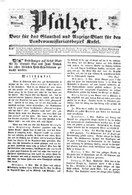 Pfälzer Mittwoch 9. Mai 1860