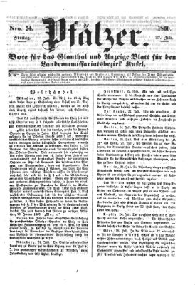 Pfälzer Freitag 27. Juli 1860