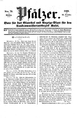 Pfälzer Freitag 26. Oktober 1860