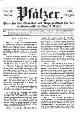 Pfälzer Mittwoch 7. November 1860