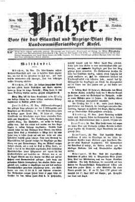 Pfälzer Freitag 30. November 1860