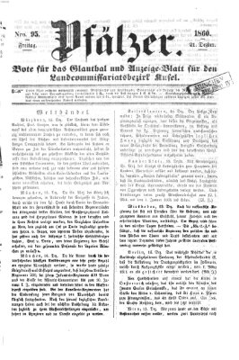 Pfälzer Freitag 21. Dezember 1860