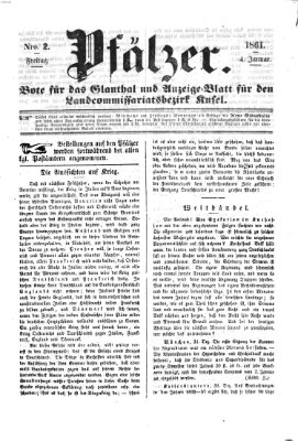 Pfälzer Freitag 4. Januar 1861