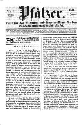 Pfälzer Freitag 11. Januar 1861