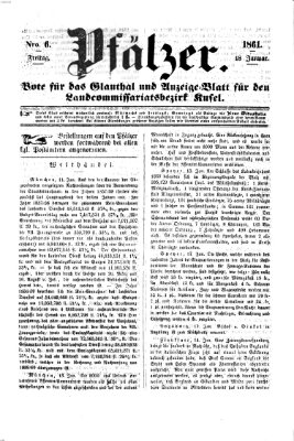 Pfälzer Freitag 18. Januar 1861