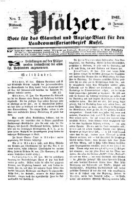 Pfälzer Mittwoch 23. Januar 1861