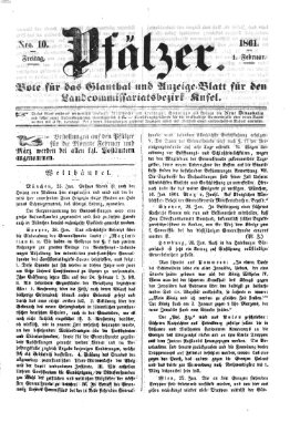 Pfälzer Freitag 1. Februar 1861