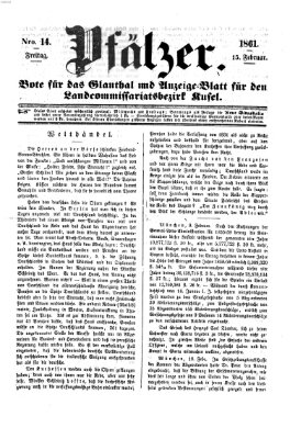 Pfälzer Freitag 15. Februar 1861