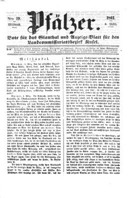 Pfälzer Mittwoch 6. März 1861